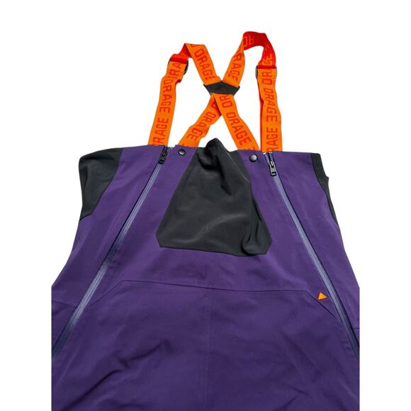 Orage Men’s Ski Snow Bib Pants Purple/Black Sz Large Waterproof Technical Shell - Picture 16 of 16